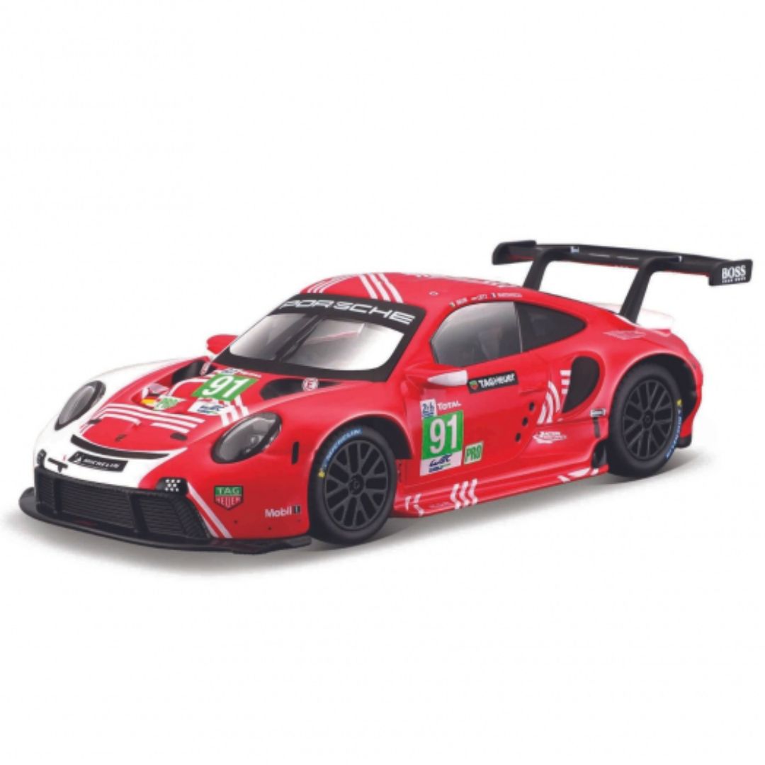 2020 Porsche 911 RSR LeMans 1:24 Scale Die-Cast Car by Bburago