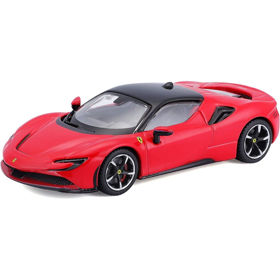 Red Ferrari SF90 Stradale 1:43 Scale Die-Cast car by Bburago