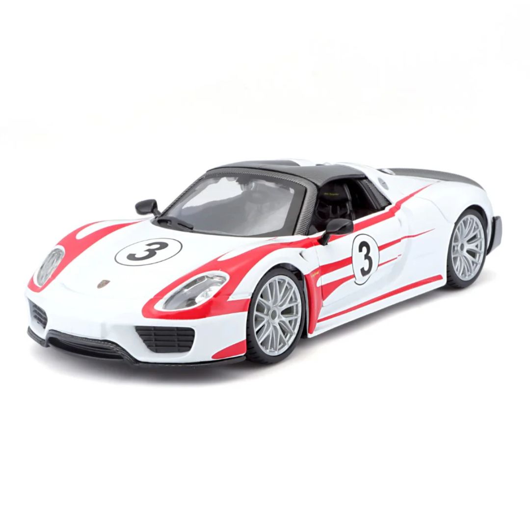 Porsche 918 Spyder - Weissach 1:24 Scale Die-Cast Car by Bburago