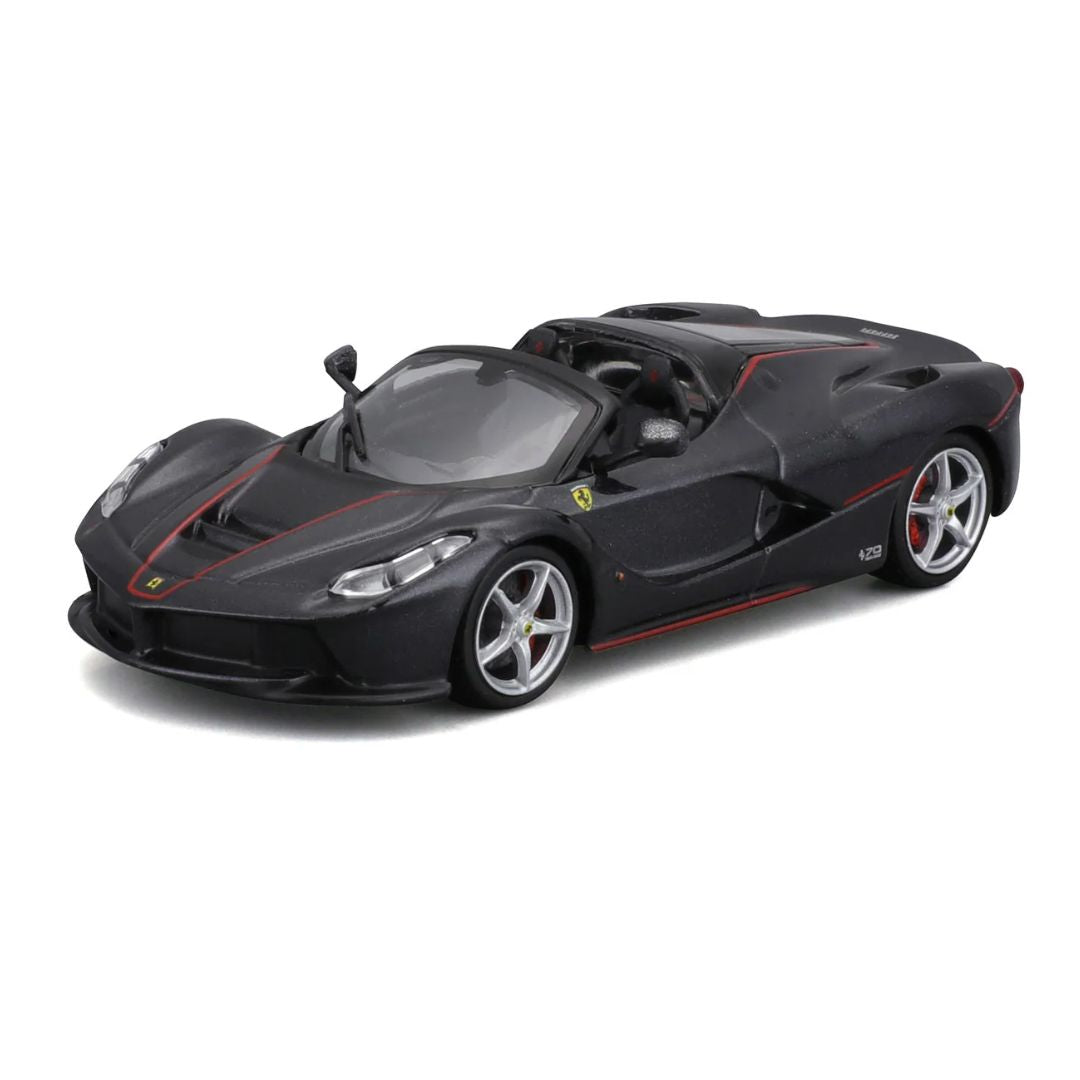Black Ferrari LaFerrari Aperta 1:43 Scale Die-Cast car by Bburago