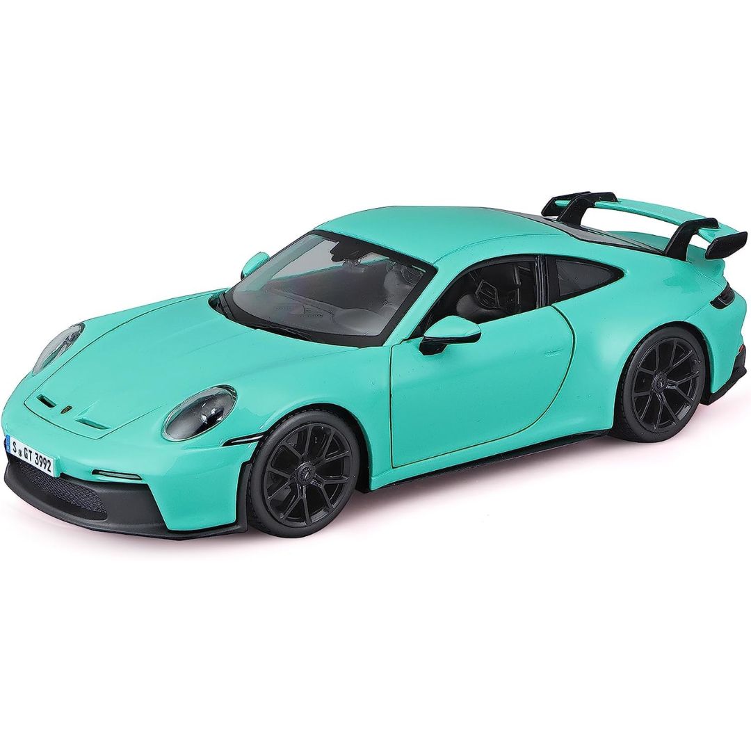 2022 Green Porsche 911 GT3 1:24 Scale Die-Cast Car by Bburago